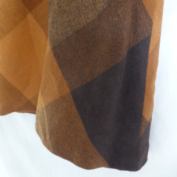 YIGU, lined argyle skirt, zip side, size 165/68A, NWOT - Picture 7 of 16